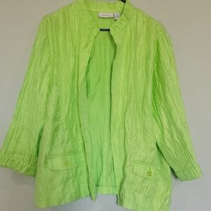 Chico's Vibrant Green Women's Blazer